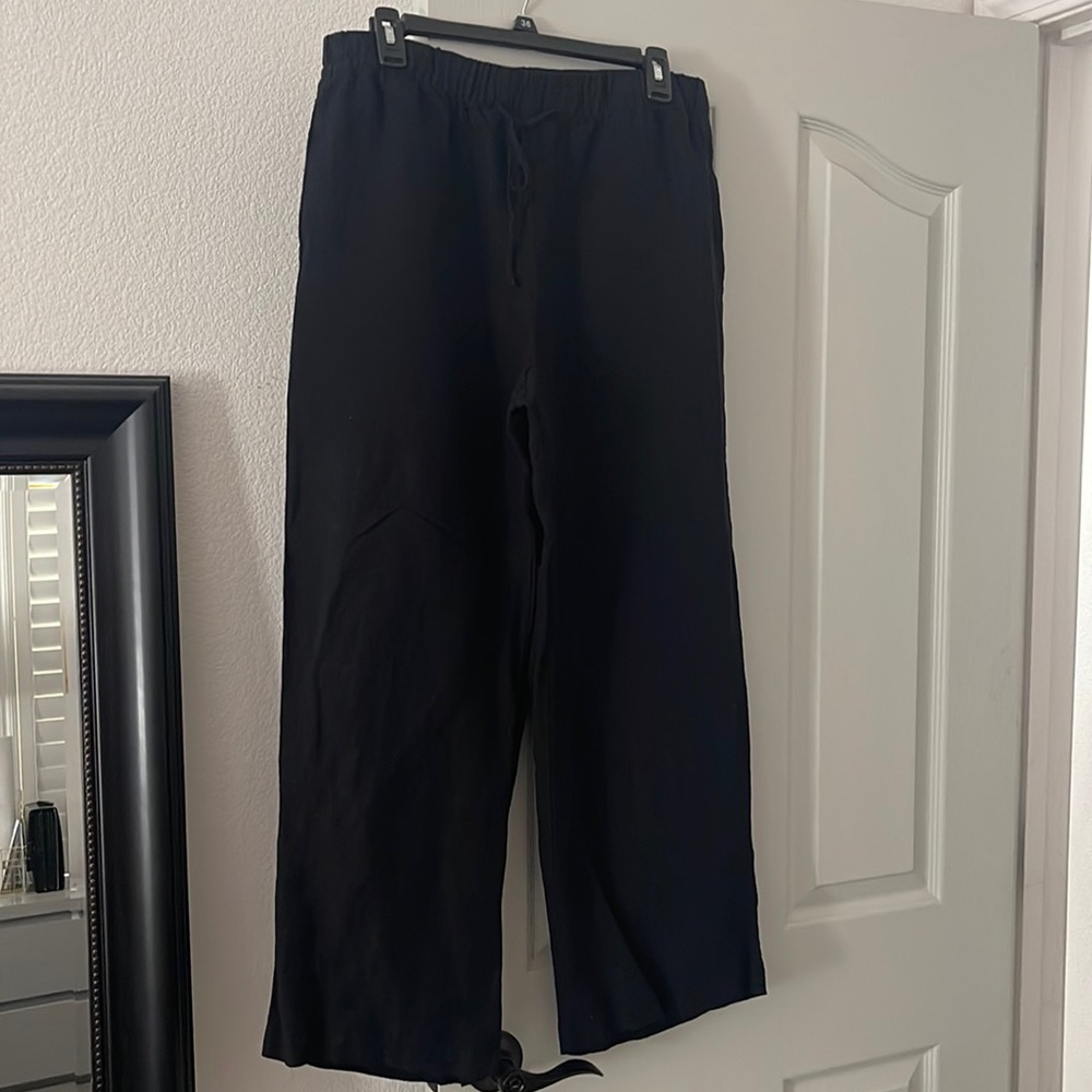 Linen blend pant